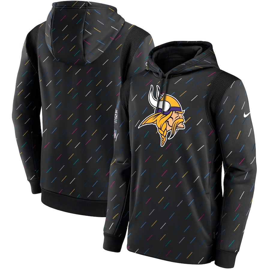 Women NFL Minnesota Vikings 2025 Nike black hoodie